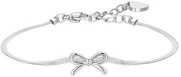 LUCA BARRA Steel Bow Bracelet - Bracelet - Main image