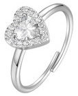 LUCA BARRA Ring With Heart With White Zircons - Ring