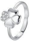 LUCA BARRA Ring With Heart And White Zircons Size S - Ring