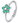 With Flower And Green Zirconia
