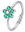 With Flower And Green Zirconia