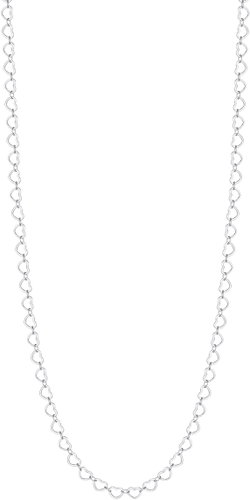 LUCA BARRA Steel Necklace With Hearts - Necklace - Main image