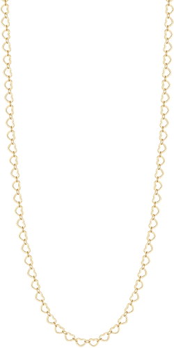 LUCA BARRA Gold-Coloured Steel Necklace with Hearts - Necklace - Main image