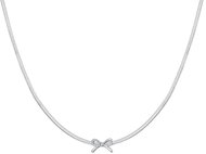 LUCA BARRA Steel Bow Necklace - Necklace