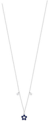 LUCA BARRA Steel Necklace With Flower Pendant With Blue Zircon Petals - Nyaklánc - Fő fotó