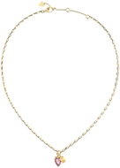 GUESS Crystal Love Ladies Gold Tone Necklace JUBN06359JWYGPKT/U - Necklace