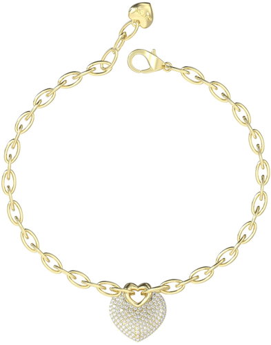 GUESS Crazy In Love Ladies Gold Tone Bracelet JUBB05214JWYGS - Bracelet - Main image