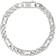 GUESS 4G Frontiers Gents Silver Tone Bracelet JUMB06034JWSTS - Bracelet