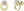 Ladies Gold Tone Earrings JUBE05108JWYGT/U