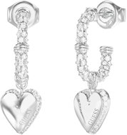 GUESS By Your Side Ladies Silver Tone Earrings JUBE06075JWRHT/U - Earrings