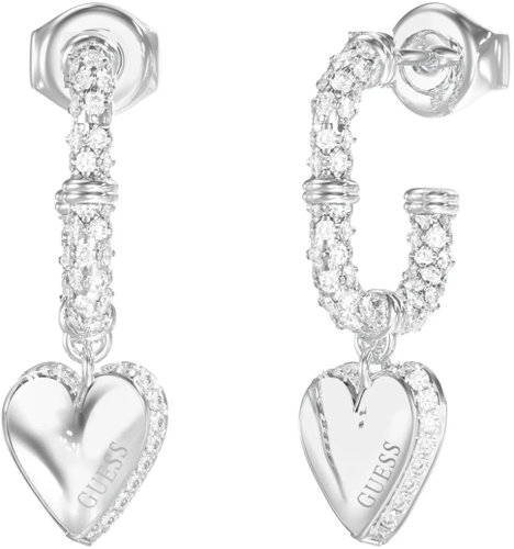 GUESS By Your Side Ladies Silver Tone Earrings JUBE06075JWRHT/U - Earrings - Main image