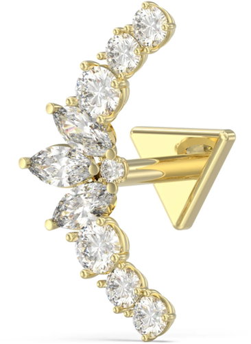 GUESS Ladies Gold Tone Earrings JUBE06264JWYGT/U - Earrings - Main image