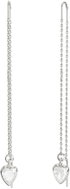 GUESS Crystal Love ladies silver tone earrings JUBE06364JWRHT/U - Earrings