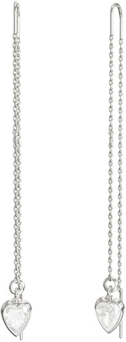 GUESS Crystal Love ladies silver tone earrings JUBE06364JWRHT/U - Earrings - Main image