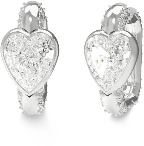 GUESS Crystal Love ladies silver-tone earrings JUBE06365JWRHT/U - Earrings - Main image