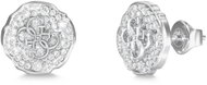 GUESS Morning Grace Ladies Silver Tone Earrings JUBE06381JWRHT/U - Earrings