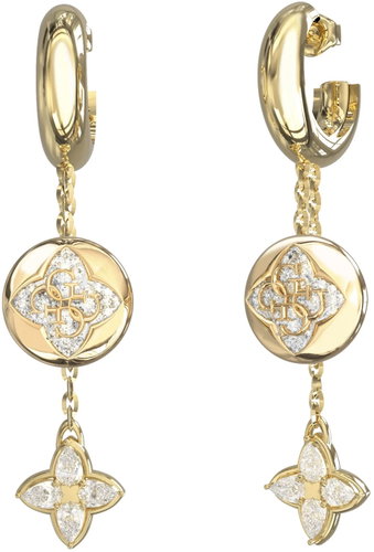 GUESS Spinning Bloom ladies gold tone earrings JUBE06471JWYGT/U - Earrings - Main image