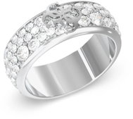 GUESS 4G Supreme Ladies silver-tone ring JUBR06403JWRH52 size 52 - Ring