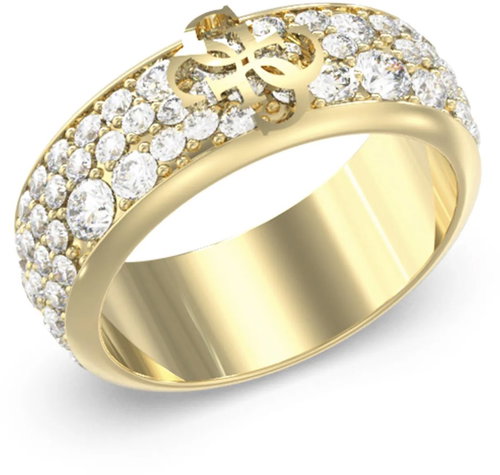 GUESS 4G Supreme Ladies Gold Tone Ring JUBR06403JWYG54 size 54 - Ring - Main image