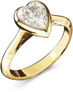 GUESS Crystal Love ladies gold-tone ring JUBR06363JWYG54 size 54 - Ring