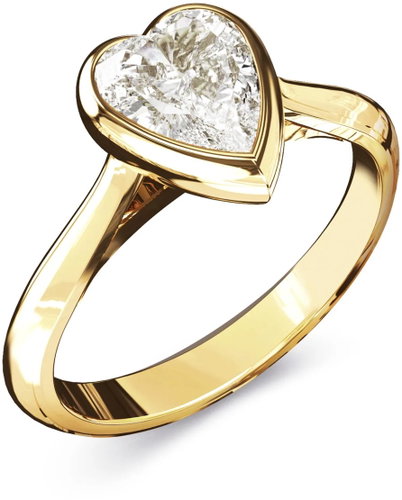 GUESS Crystal Love ladies gold-tone ring JUBR06363JWYG54 size 54 - Ring - Main image