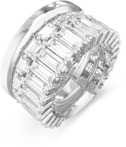 GUESS Les Baguettes Ladies Silver Tone Ring JUBR06328JWRH56 Size 56 - Ring - Main image