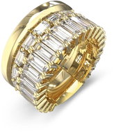 GUESS Les Baguettes Ladies Gold Tone Ring JUBR06328JWYG56 Size 56 - Ring