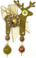  Mini brooch Deers - Fiona  - Brooch