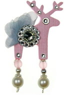  Mini brooch Deers - Cupcake  - Brooch