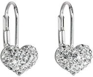 Crystal Earrings Decorated with Swarovski Crystals 31125.1 (925/1000; 1.4g) - Earrings