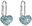 Earrings Aqua Decorated Swarovski Crystals 31125.3 (925/1000; 1.4g)