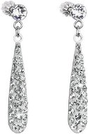 Crystal Drop Earrings with Swarovski crystals 31163.1 (925/1000, 1.3g) - Earrings
