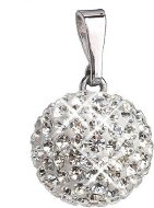 Crystal Pendant Ball Decorated with Swarovski Crystals 34080.1 (925/1000; 1.6g) - Charm