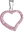 Rose Heart Charm Decorated With Swarovski Crystals 34093.3 (925/1000; 0.8g)