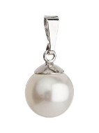EVOLUTION GROUP Kulatá perla Swarovski 34150.1 (Ag925/1000; 0,7 g, bílá) - Přívěsek