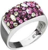 Ring decorated with Swarovski Amethyst 35014.3 crystals - Ring