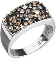 Decorated with Swarovski Colorado Crystals (925/1000; 4.6g) size 54 - Ring