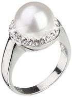 Swarovski Elements Crystal Ring White Pearl 35021.1 (925/1000; 5.7g) Size 54 - Ring