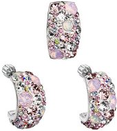 Magic rose set decorated with Swarovski crystals (925/1000, 6.6 g) - Jewellery Gift Set