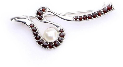 CZECH GRANATE 15073345001 (925/1000; 5.00 g) - Brooch - Main image