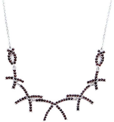 CZECH GRANATE 17074745001 (925/1000; 10.00 g) - Necklace - Main image