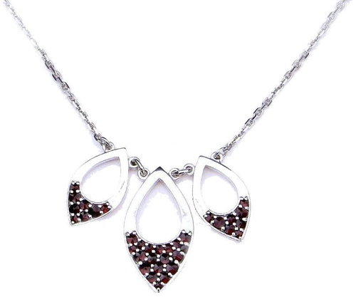 CZECH GRANATE 17088945001 (925/1000; 8,90 g) - Necklace - Main image