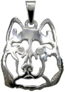 Silver Paws Sibírsky husky (925/1000; 1,80 g) - Prívesok