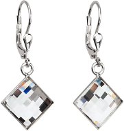 Crystal Earrings Decorated Swarovski Crystals 31158.1 (925/1000; 3.4g) - Earrings