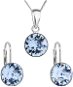 Light Sapphire Set Decorated Swarovski Crystals 39140.3 (925/1000; 2.6g) - Jewellery Gift Set