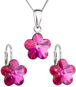 Jewellery Gift Set Fuchsia set with Swarovski Crystals 39143.3 (925/1000; 2.5g) - Dárková sada šperků