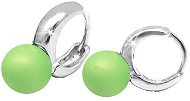 Swarovski Elements PE8N Neon Green (925/1000; 4.67 g) - Earrings