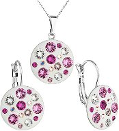 Rose jewelery set made with Swarovski crystals 59006.3 - Jewellery Gift Set