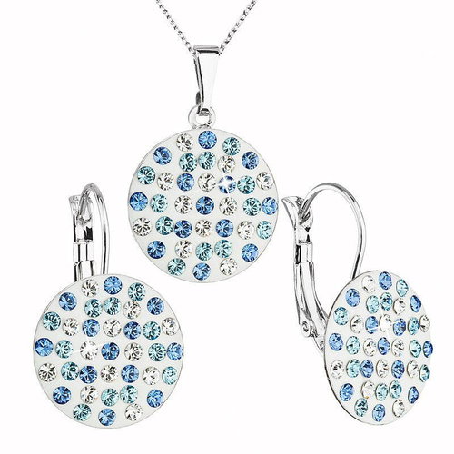 Sapphire Jewellery Set made with Swarovski Crystals 59007.3 - Jewellery Gift Set - Main image