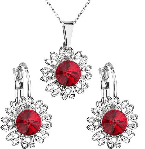 Siam jewelery set made with Swarovski crystals 59011.3 - Jewellery Gift Set - Main image